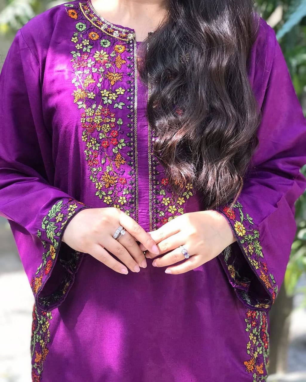 Pocket Sequence Embroidery 2-Piece Suit –